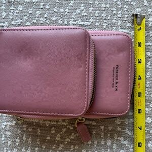 Forever Link Pink Double-Zip Crossbody Phone Pouch